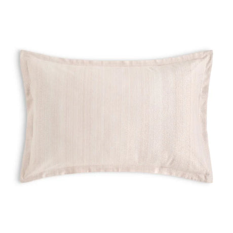 Brisa cotton jacquard sham pair with satin stitch border detail
