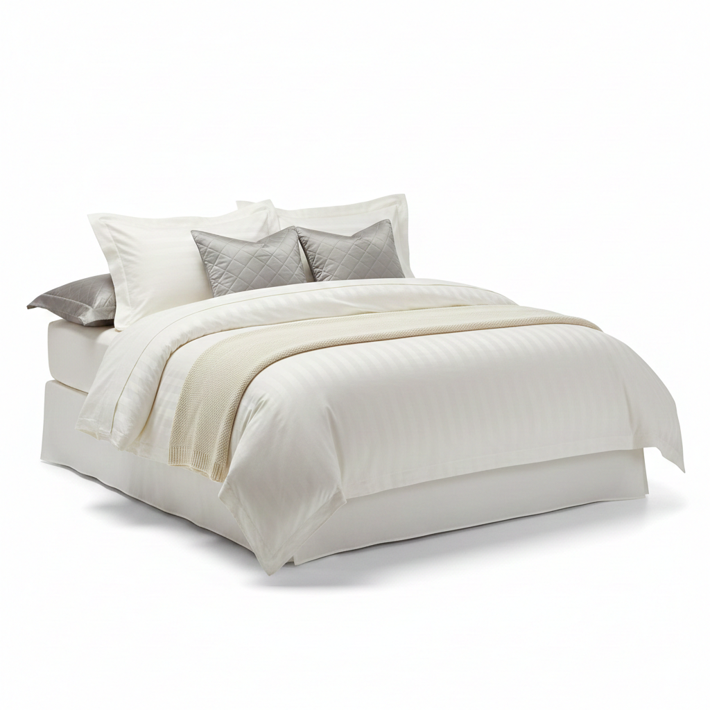 Serein Signature Stripe Sateen Duvet Set