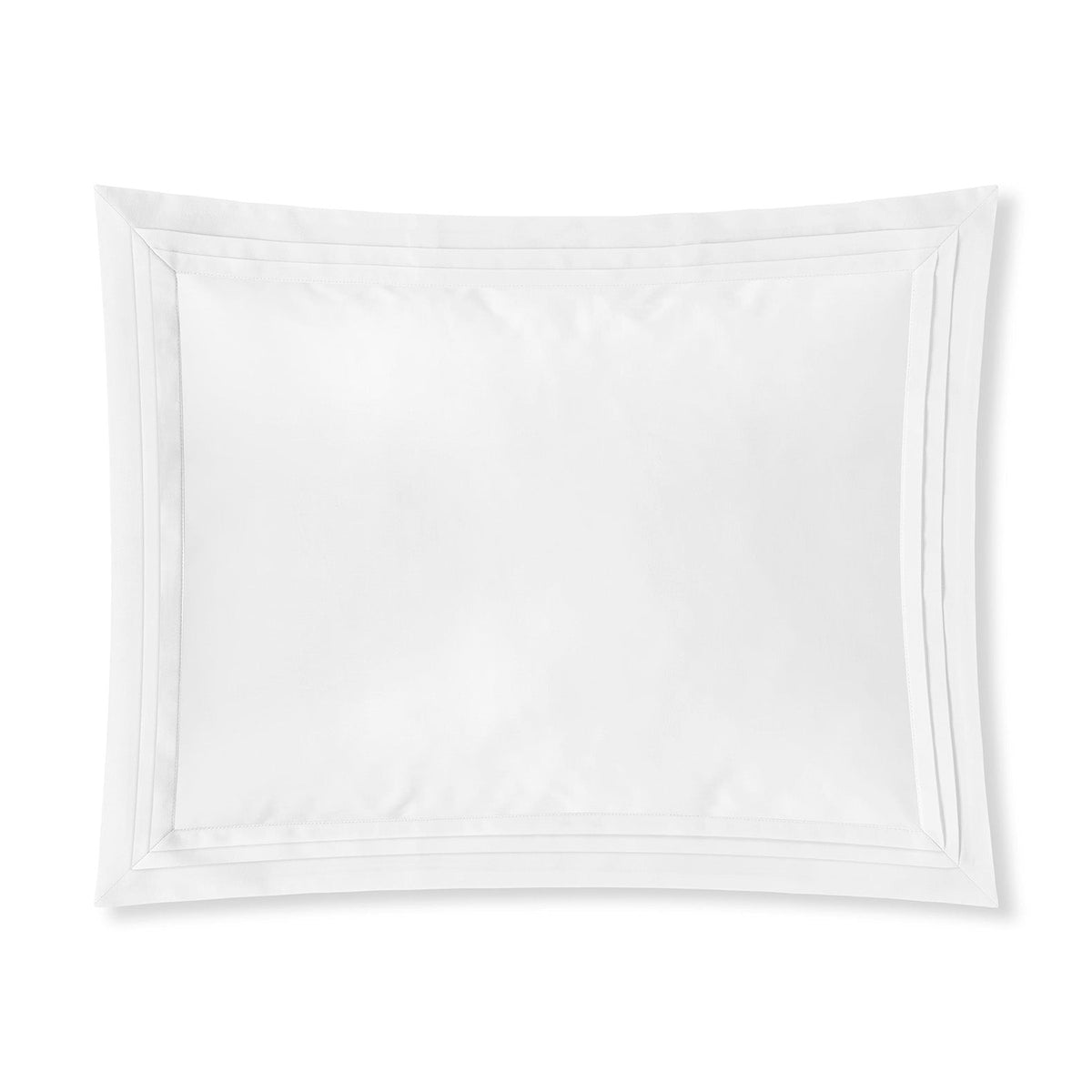 ÉDEN 750TC Sea Island cotton luxury boudoir sham with triple pleat flange