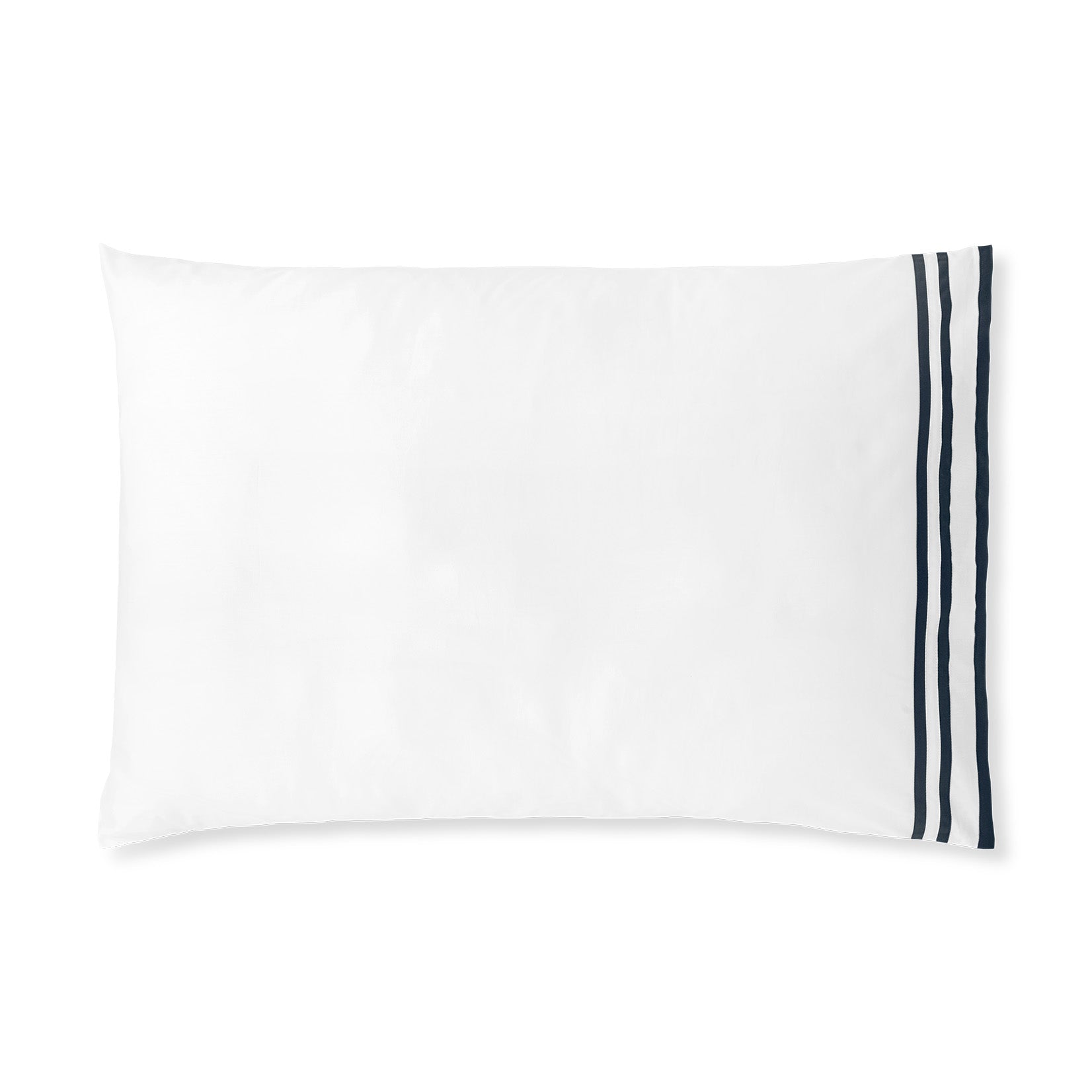 Sonata Sham Pair with triple ribbon detail – elegant cotton design