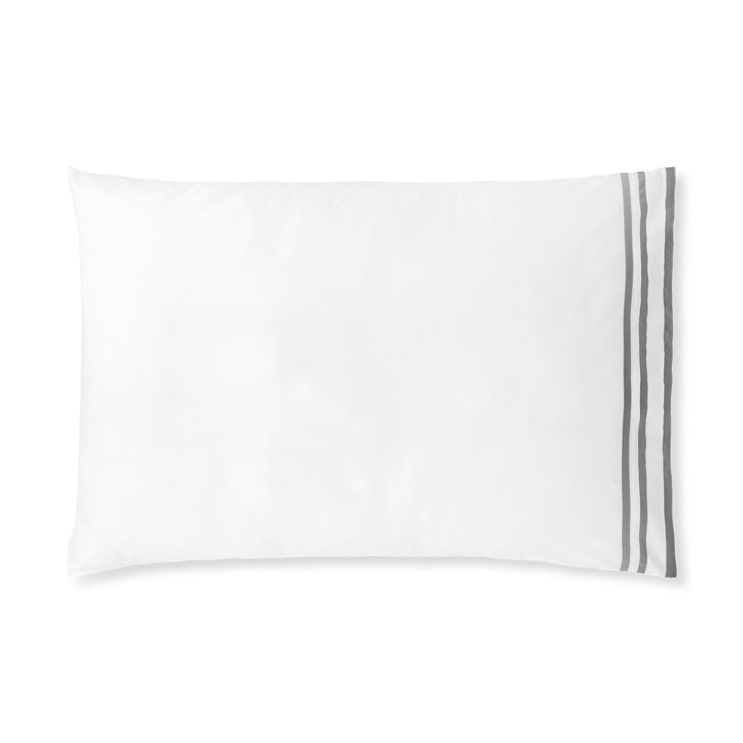 Sonata Sham Pair with triple ribbon detail – elegant cotton design