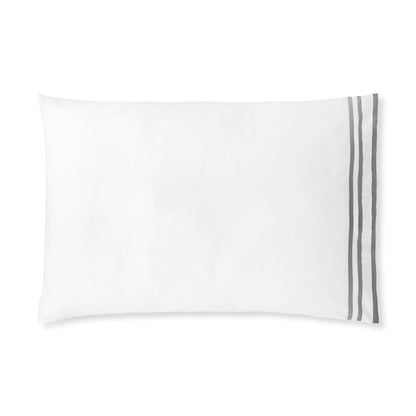 Sonata Sham Pair with triple ribbon detail – elegant cotton design