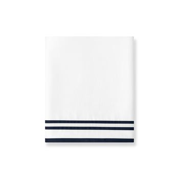 Sonata Flat Sheet Set with triple ribbon detail – elegant cotton