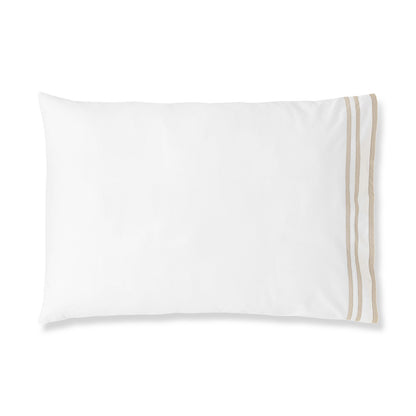 Sonata Sham Pair with triple ribbon detail – elegant cotton design