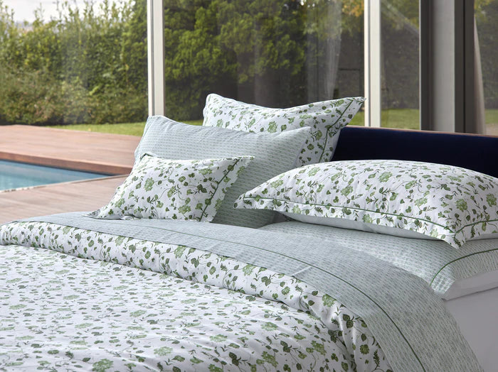 Vila Flor Euro sham in 430TC Egyptian cotton floral sateen