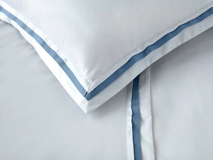 Éden Flat Sheet Set in 750TC Sea Island Cotton with simple stitch