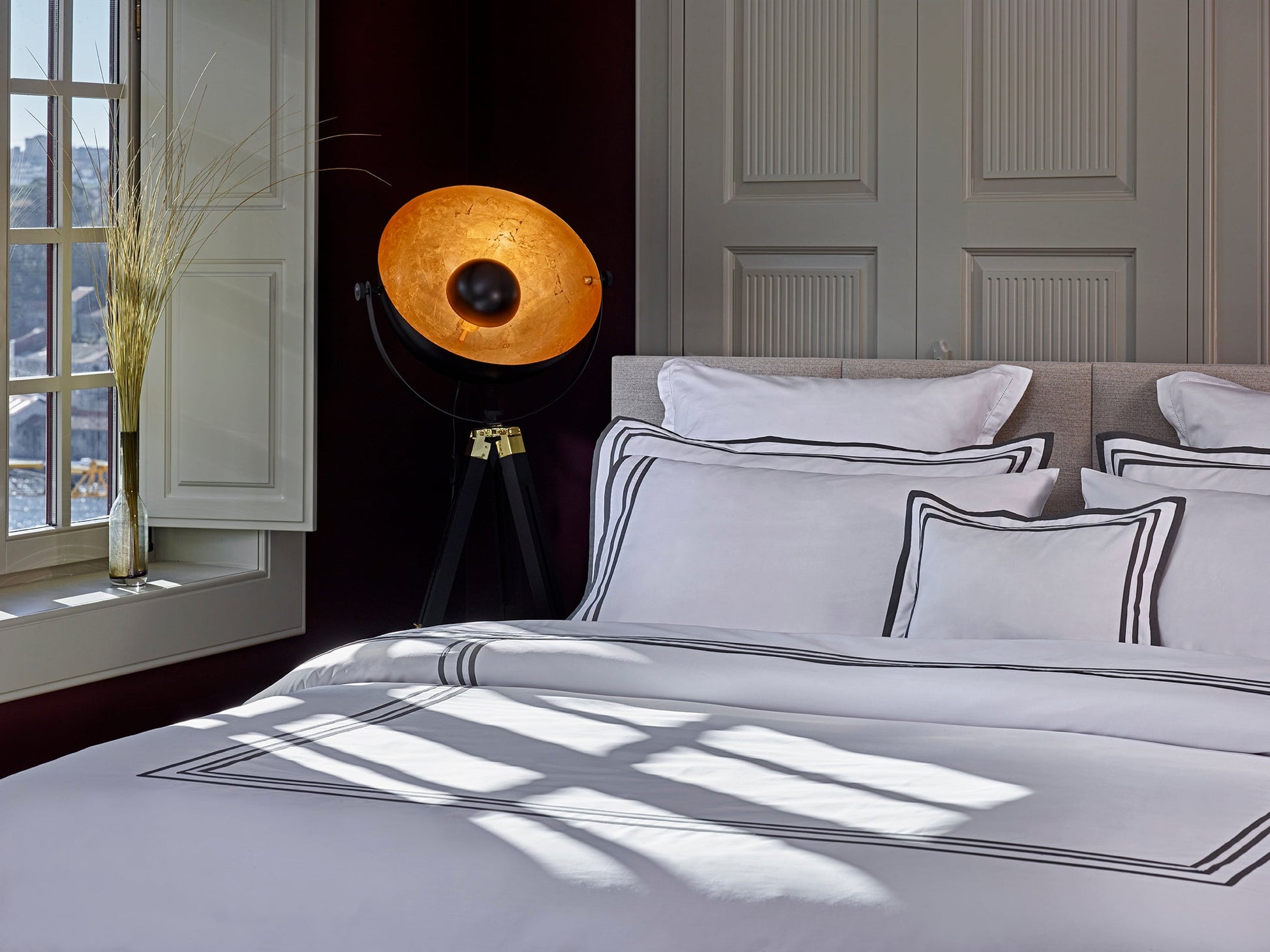 Sonata Duvet Cover with triple ribbon detail – elegant cotton
