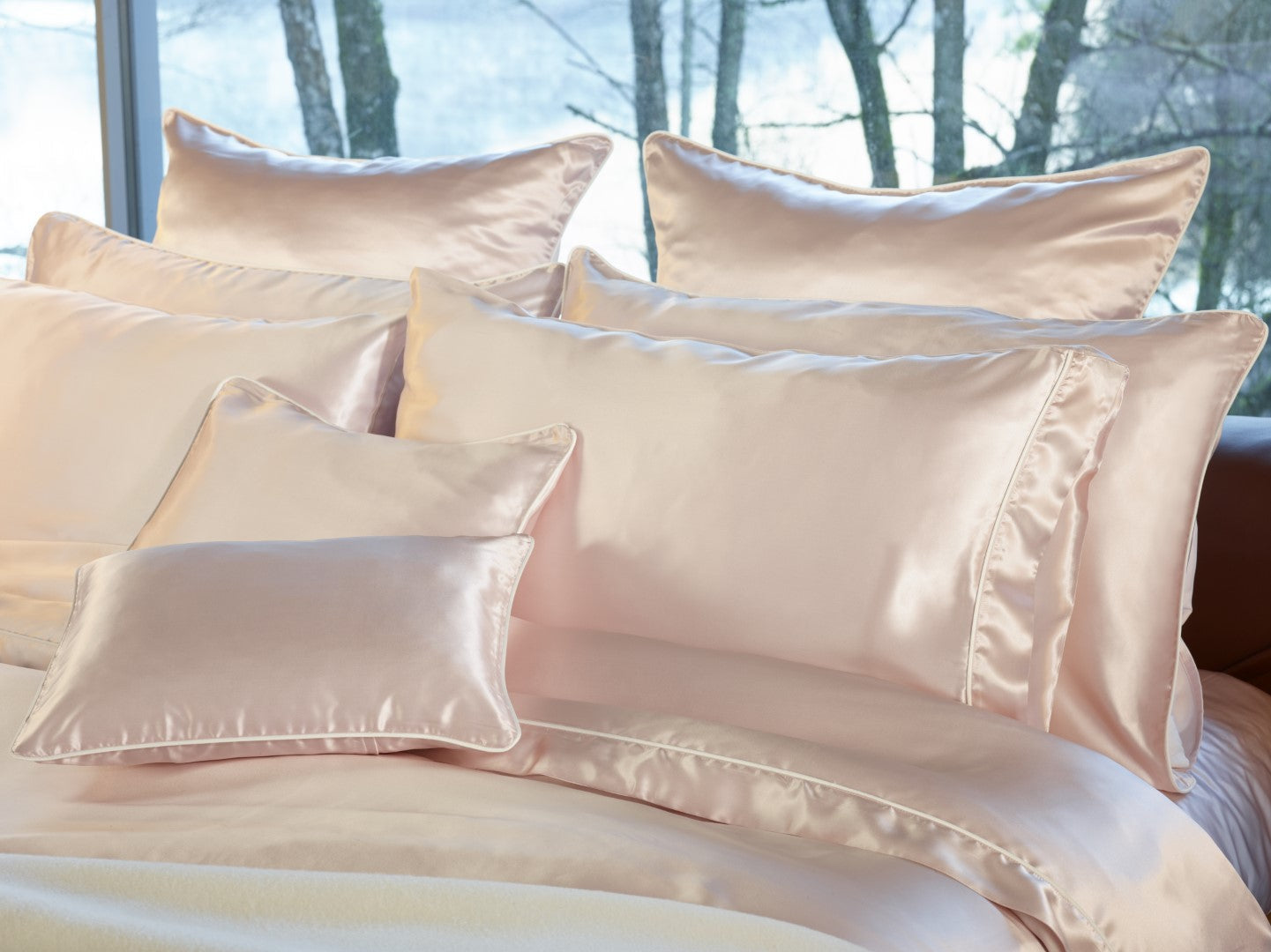 Maria Silk Sham Pair – Pure Mulberry Silk Luxury
