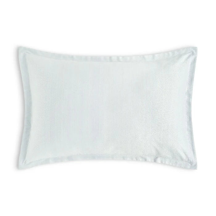 Brisa cotton jacquard sham pair with satin stitch border detail