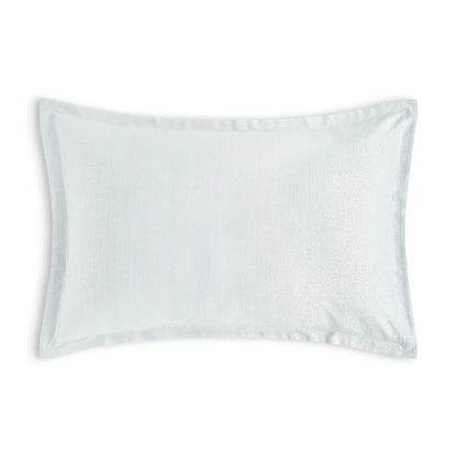 Brisa cotton jacquard sham pair with satin stitch border detail