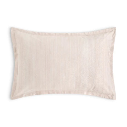 Brisa cotton jacquard sham pair with satin stitch border detail
