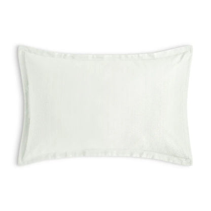 Brisa cotton jacquard sham pair with satin stitch border detail