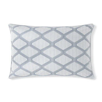Cidade 300TC cotton jacquard sham pair with piping edge detail