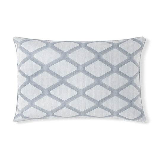 Cidade 300TC cotton jacquard sham pair with piping edge detail