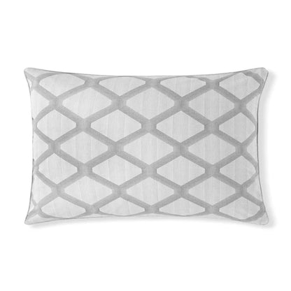 Cidade 300TC cotton jacquard sham pair with piping edge detail