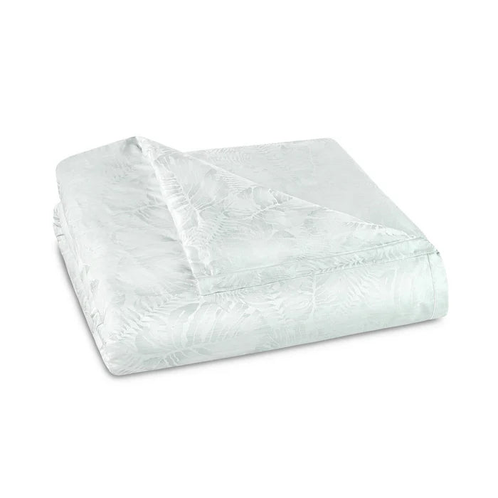 Copacabana cotton silk jacquard duvet cover with tropical pattern