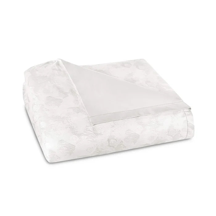 Cristal cotton silk jacquard duvet cover with peacock pattern
