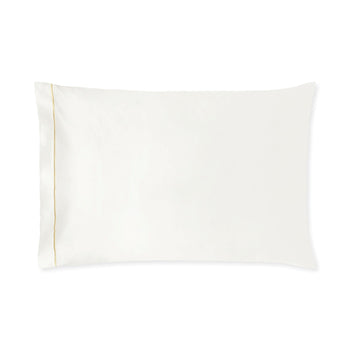 Dália Sham Pair in 800TC sateen with elegant satin stitch detail