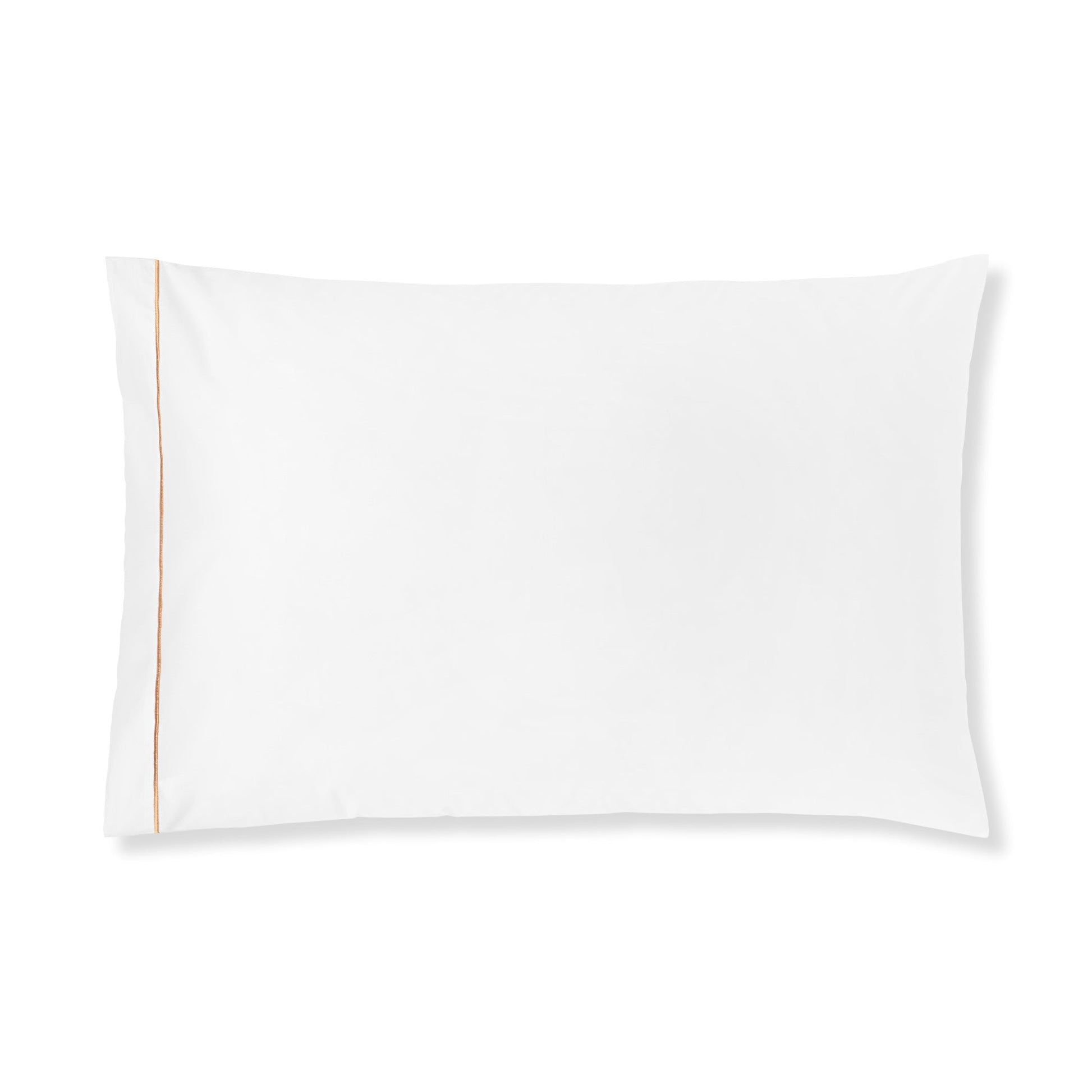 Dália Sham Pair in 800TC sateen with elegant satin stitch detail