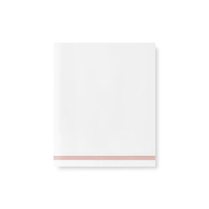 Éden Flat Sheet Set in 750TC Sea Island Cotton with simple stitch