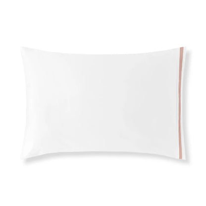 Éden Sham Pair in 750TC Sea Island Cotton with simple stitch detailing