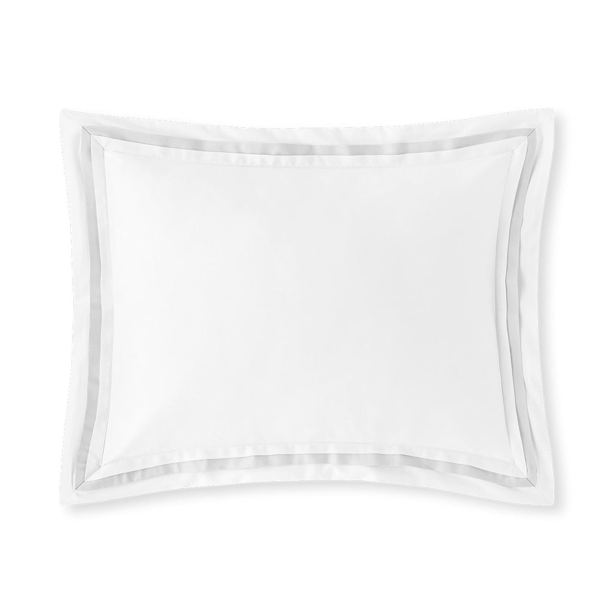 ÉDEN 750TC Sea Island cotton luxury boudoir sham with triple pleat flange