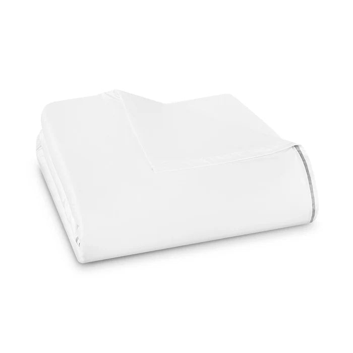 Éden Duvet Cover Set in 750TC Sea Island Cotton with triple pleat flange