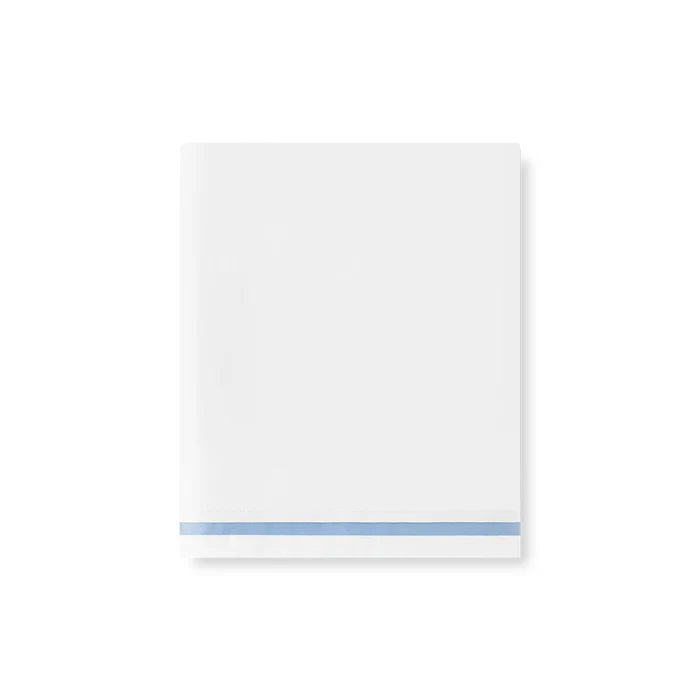 Éden Flat Sheet Set in 750TC Sea Island Cotton with simple stitch