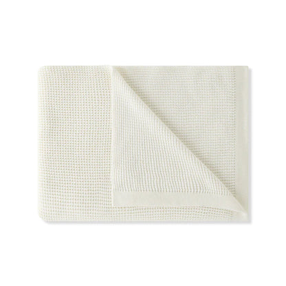Elemento organic cotton and cashmere throw blanket for comfort