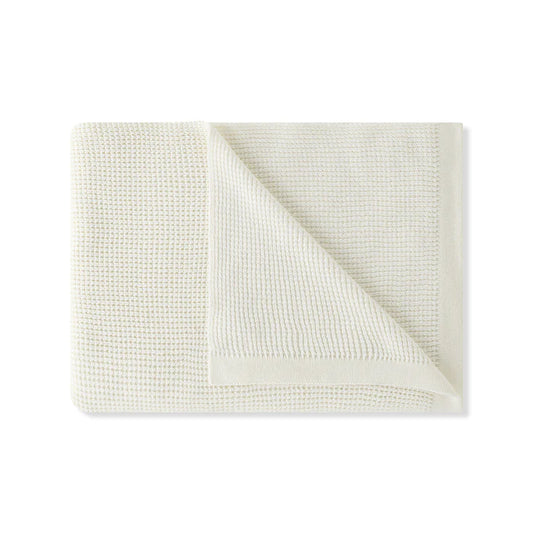 Elemento organic cotton and cashmere throw blanket for comfort