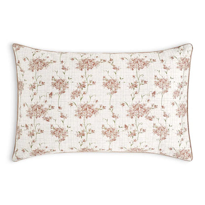 Encanto hydrangea print Egyptian cotton sateen sham pair