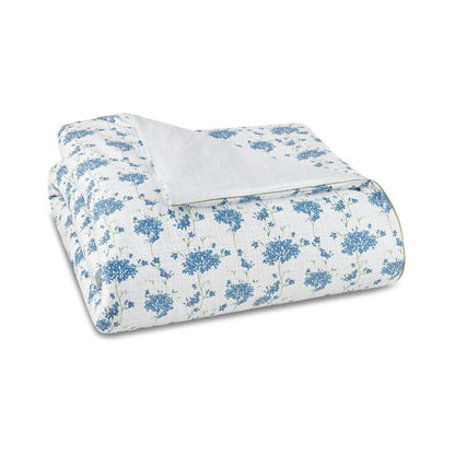 Encanto floral Egyptian cotton sateen duvet cover with hydrangeas