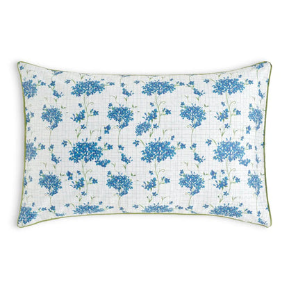 Encanto hydrangea print Egyptian cotton sateen sham pair