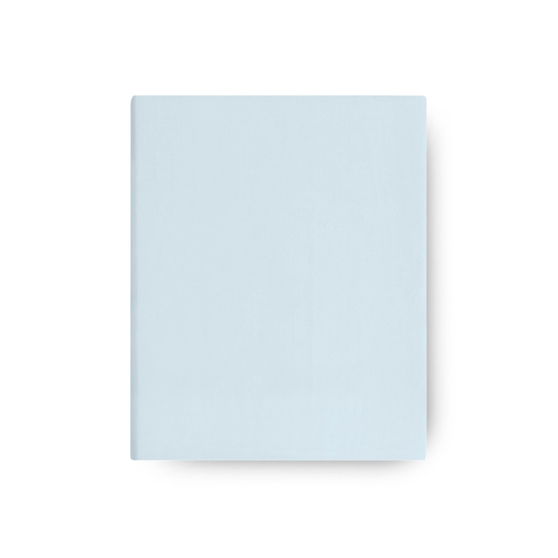 Flora Flat Sheet Set in 600TC cotton‑silk percale with hemstitch trim