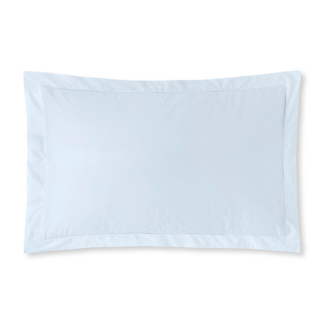 Flora Duvet Cover – Silk‑Blend Hemstitch Percale