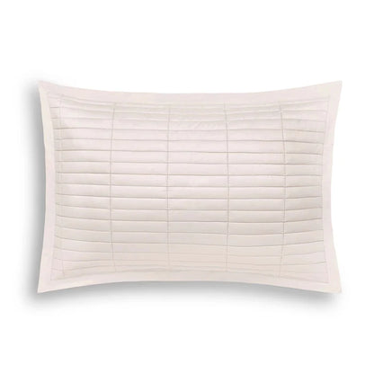 Fresco quilted Euro sham in Egyptian cotton with elegant flange