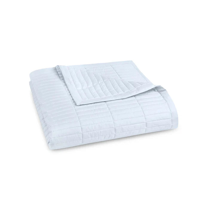 Fresco quilted coverlet in Egyptian cotton percale bedding