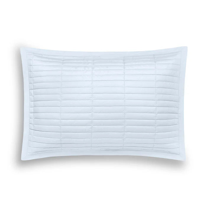 Fresco quilted Euro sham in Egyptian cotton with elegant flange