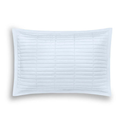 Fresco quilted Euro sham in Egyptian cotton with elegant flange
