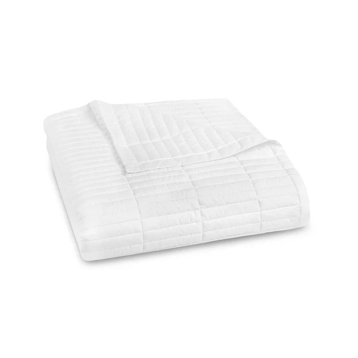 Fresco quilted coverlet in Egyptian cotton percale bedding