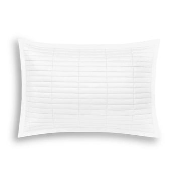Fresco quilted Egyptian cotton pillow sham with elegant flange