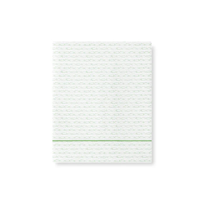 Gaia geometric print Egyptian cotton sateen flat sheet