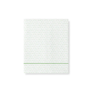 Gaia geometric print Egyptian cotton sateen flat sheet