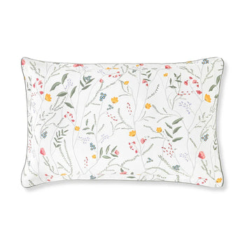 Infantas printed Egyptian cotton sateen Euro sham with piping