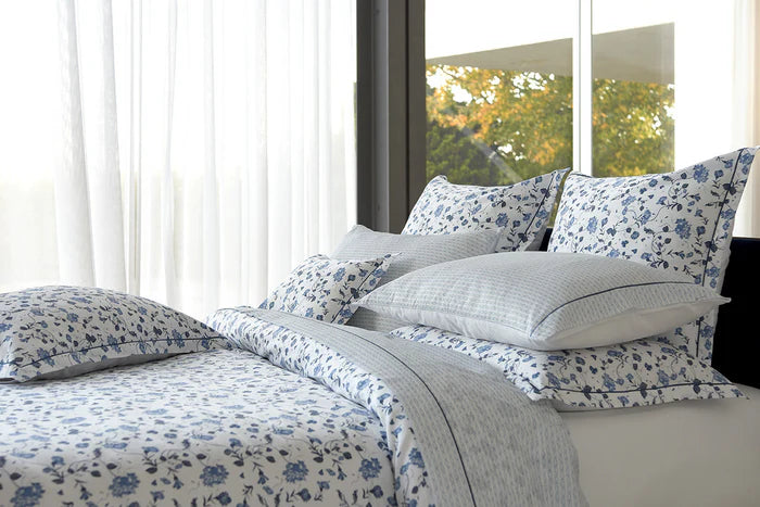 Vila Flor floral duvet cover in 430TC Egyptian cotton sateen