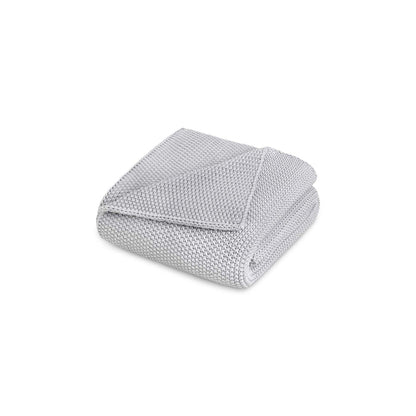 Lilium 100% cotton throw blanket with elegant decorative design