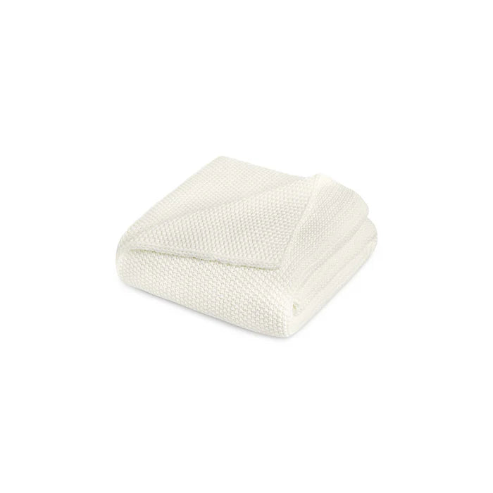 Lilium 100% cotton throw blanket with elegant decorative design