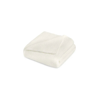 Lilium 100% cotton throw blanket with elegant decorative design
