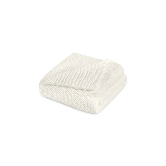 Lilium 100% cotton throw blanket with elegant decorative design