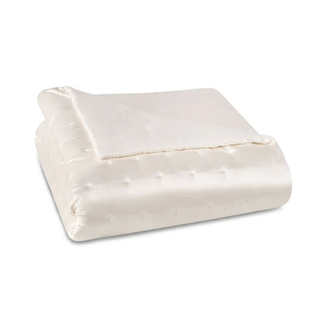 Maria quilted Mulberry silk coverlet with elegant luxury finish